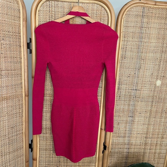 Retrofete Pink Knit Mini Sample Dress - Picture 2 of 4